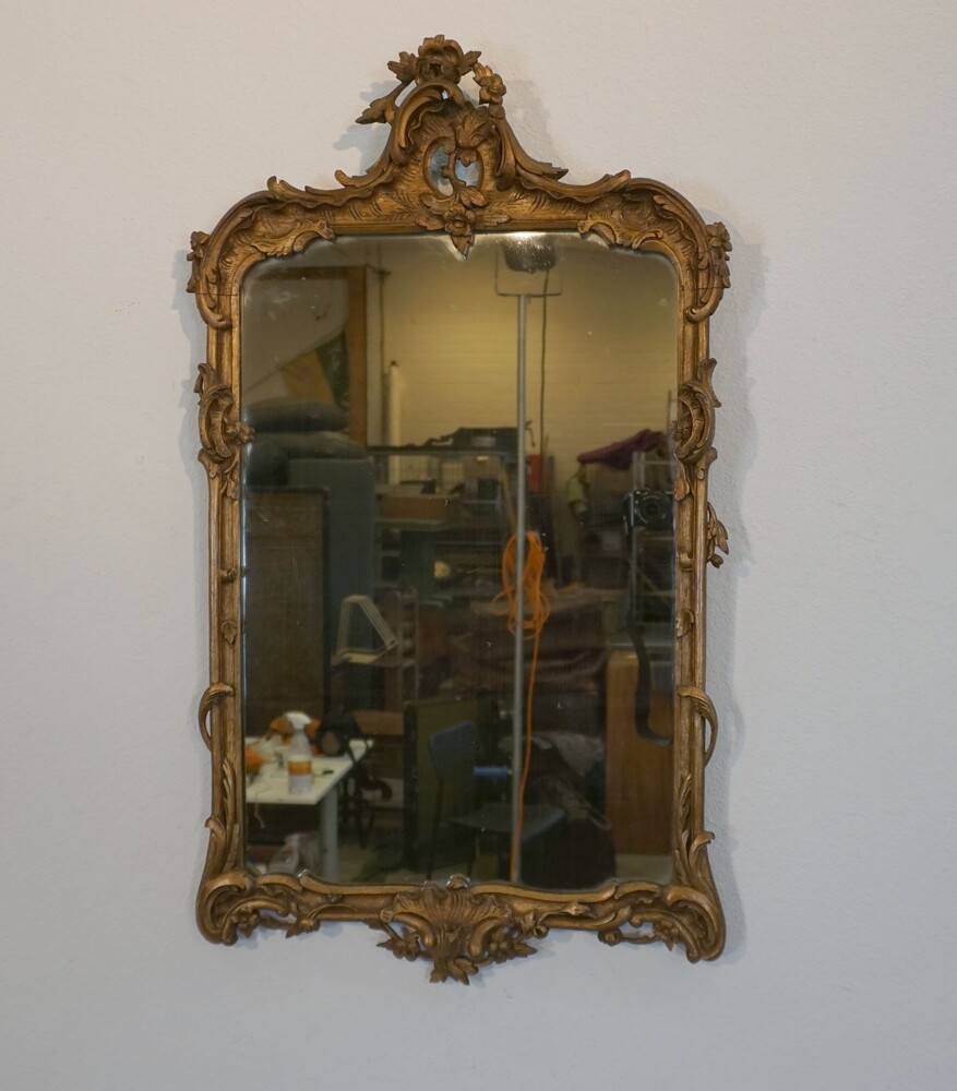 Carved Rococo style mirror