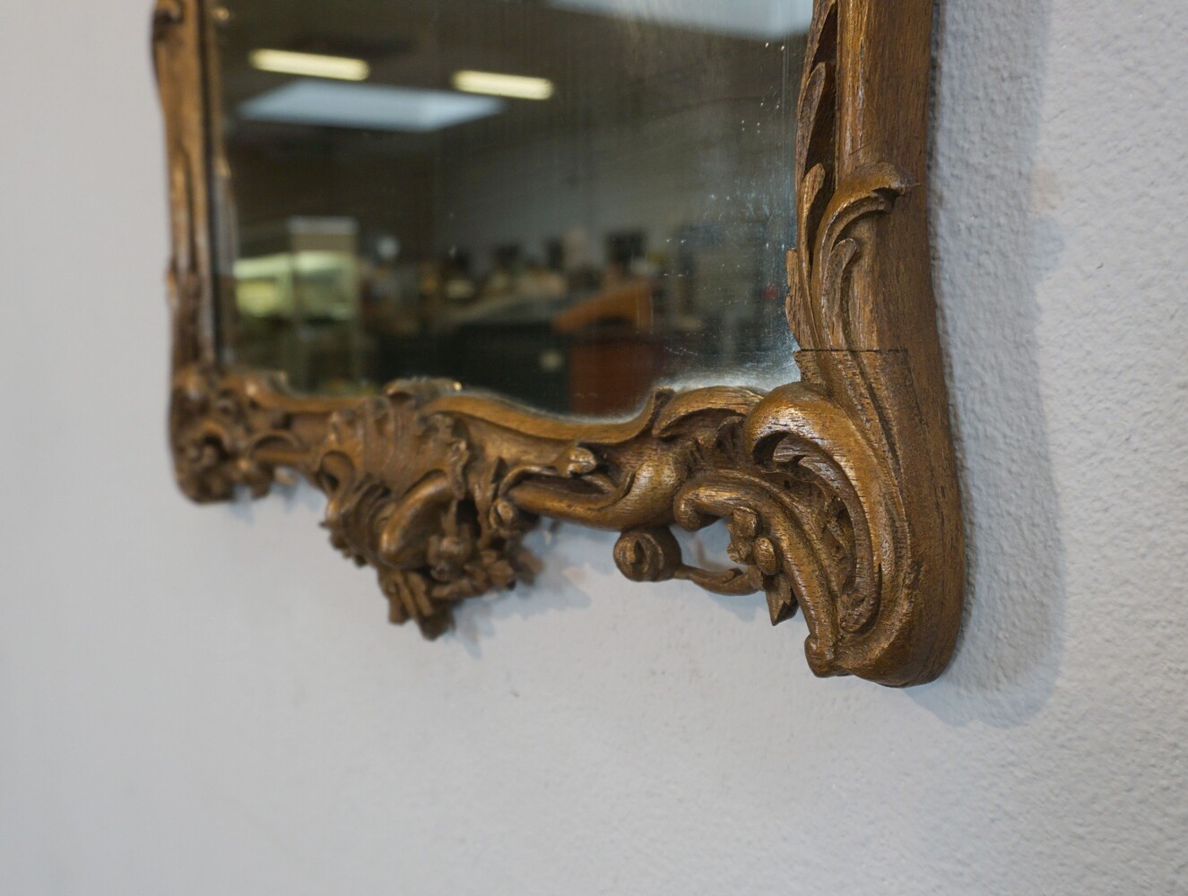 Carved Rococo style mirror