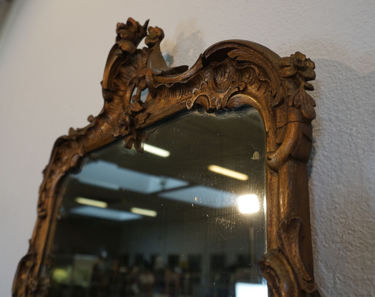 Carved Rococo style mirror