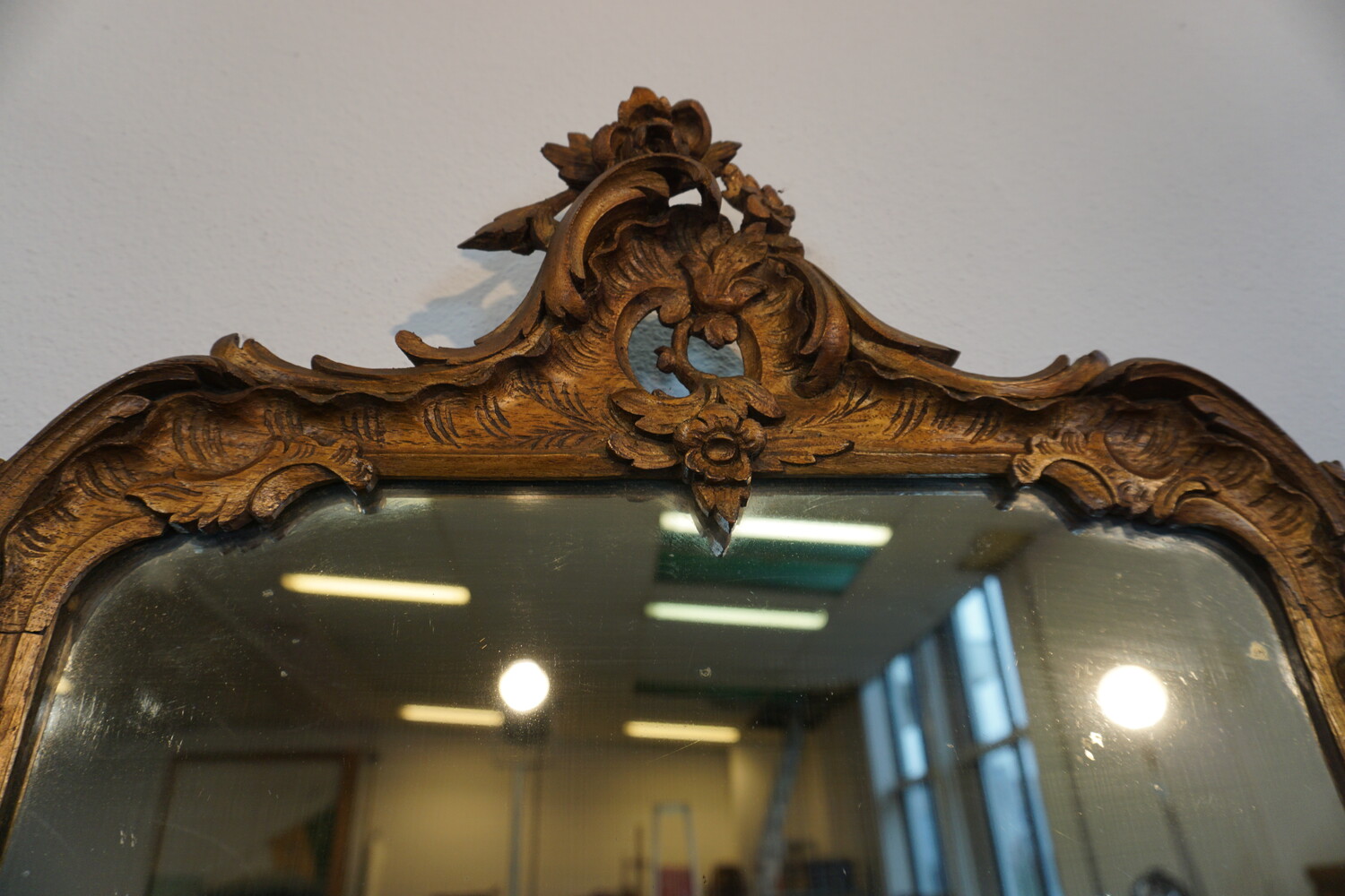 Carved Rococo style mirror