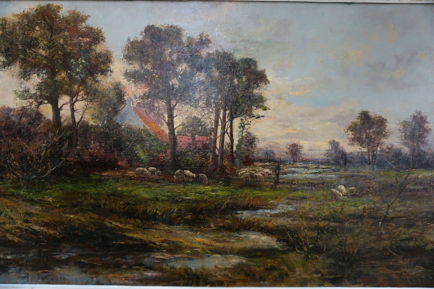 Large landscape with shepherdSOLD